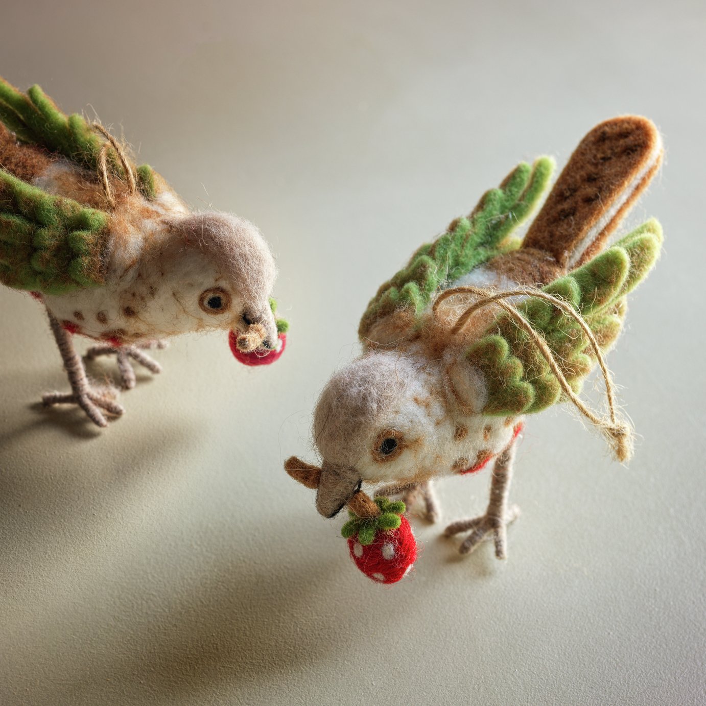 Habitat x Morris & Co. Strawberry Thief Bird Christmas Hanging Ornament
