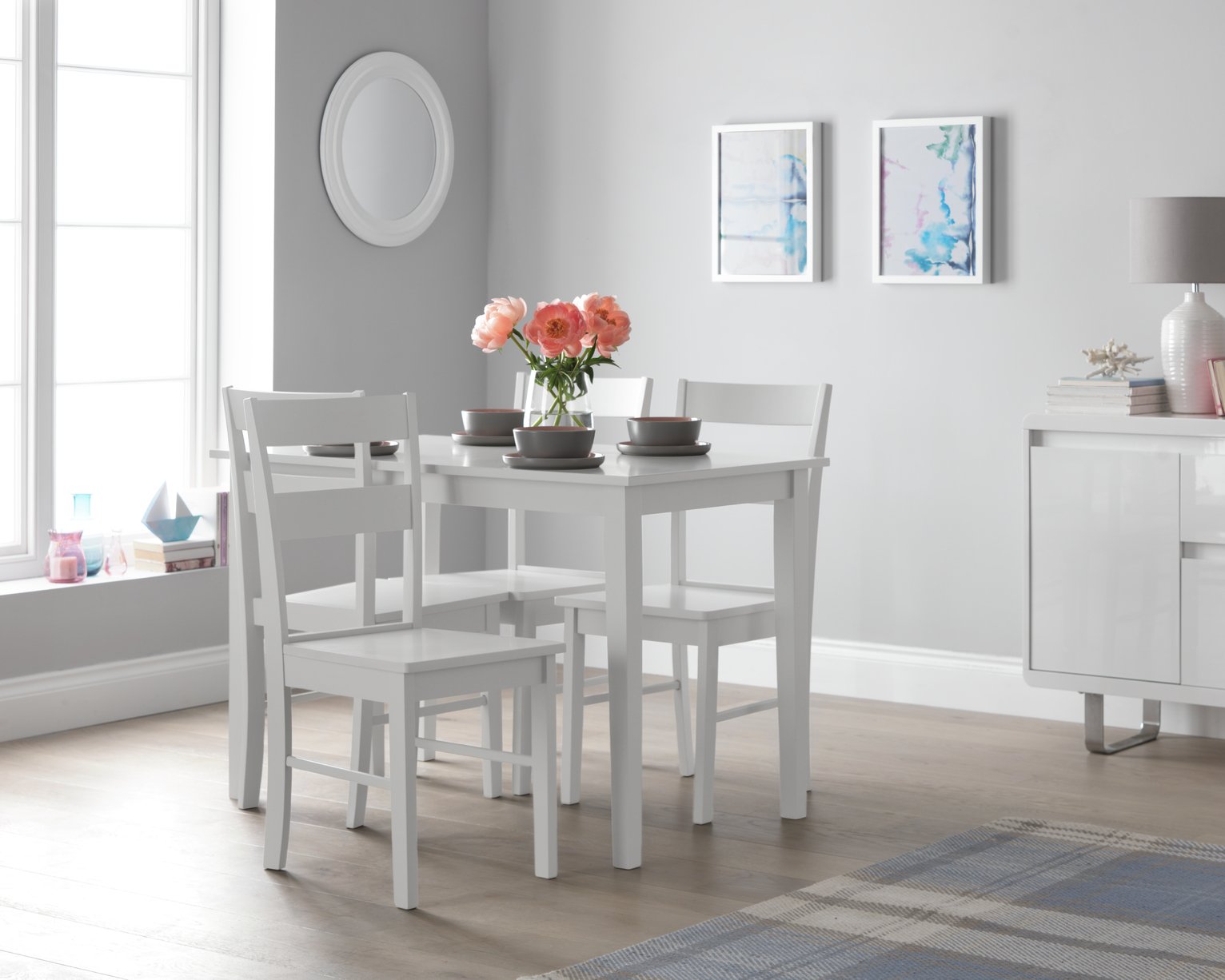 Argos Home Chicago Dining Table & 4 Chairs