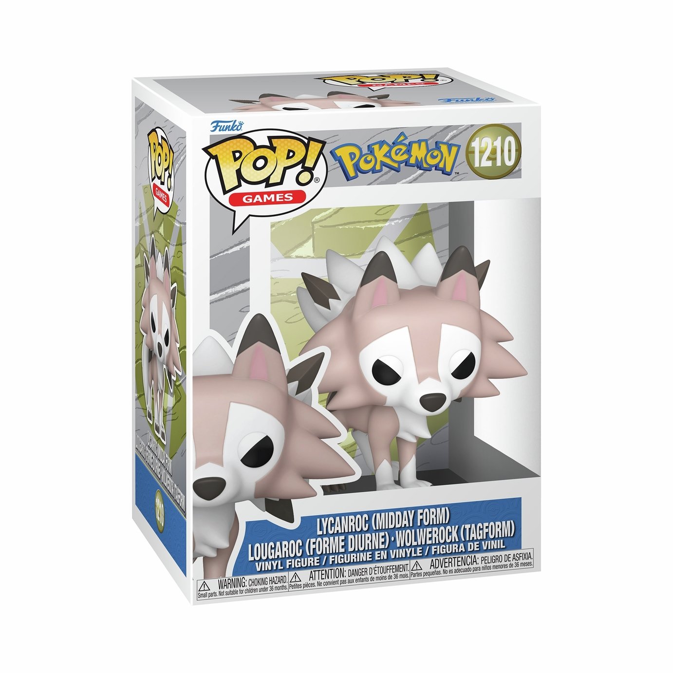 Pokemon POP Games Lycanroc Midday Form 3.5 Inch Action Figure