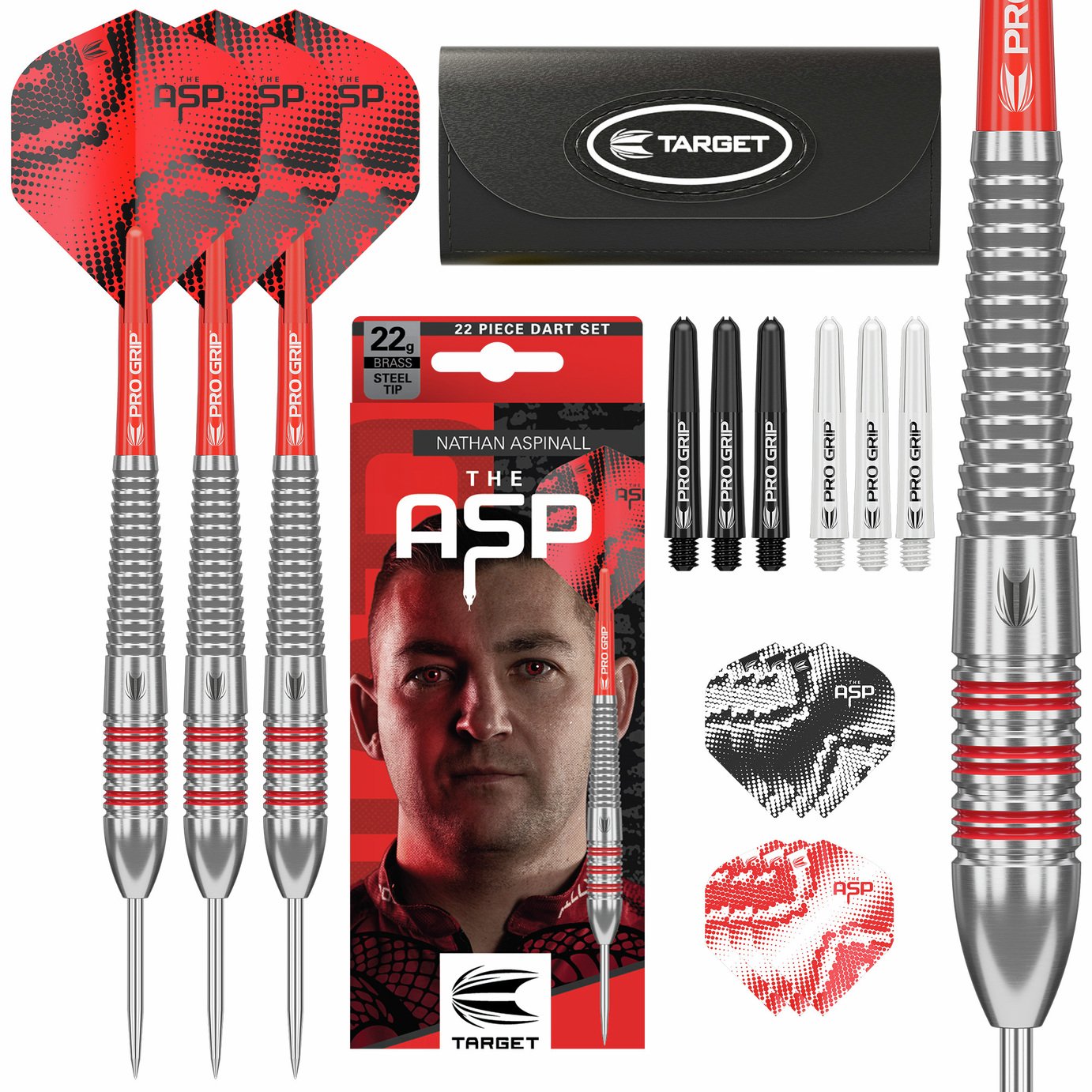 Target Darts Nathan Aspinall Brass Dart Set