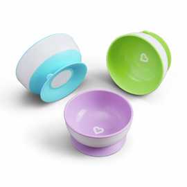 Munchkin Stay Put Suction Bowls - Pack of 3