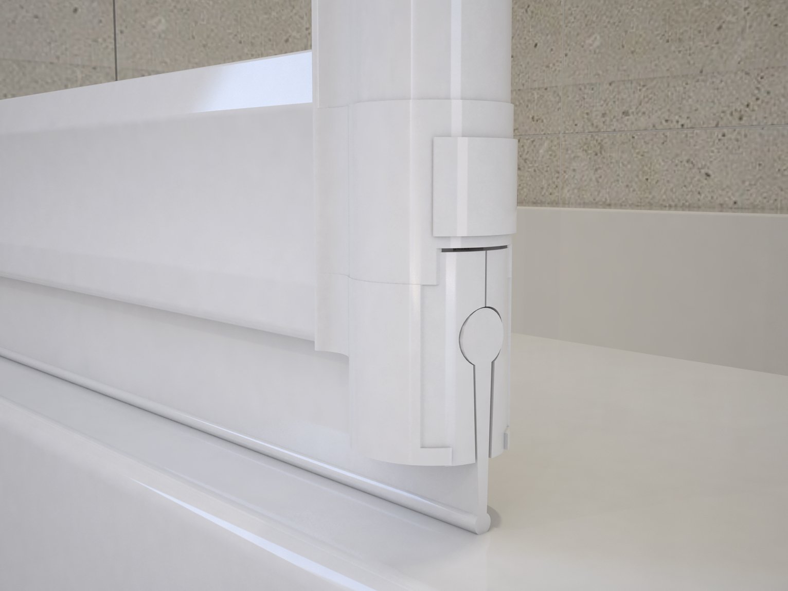MLH Bathscreen Replacement Seal - White