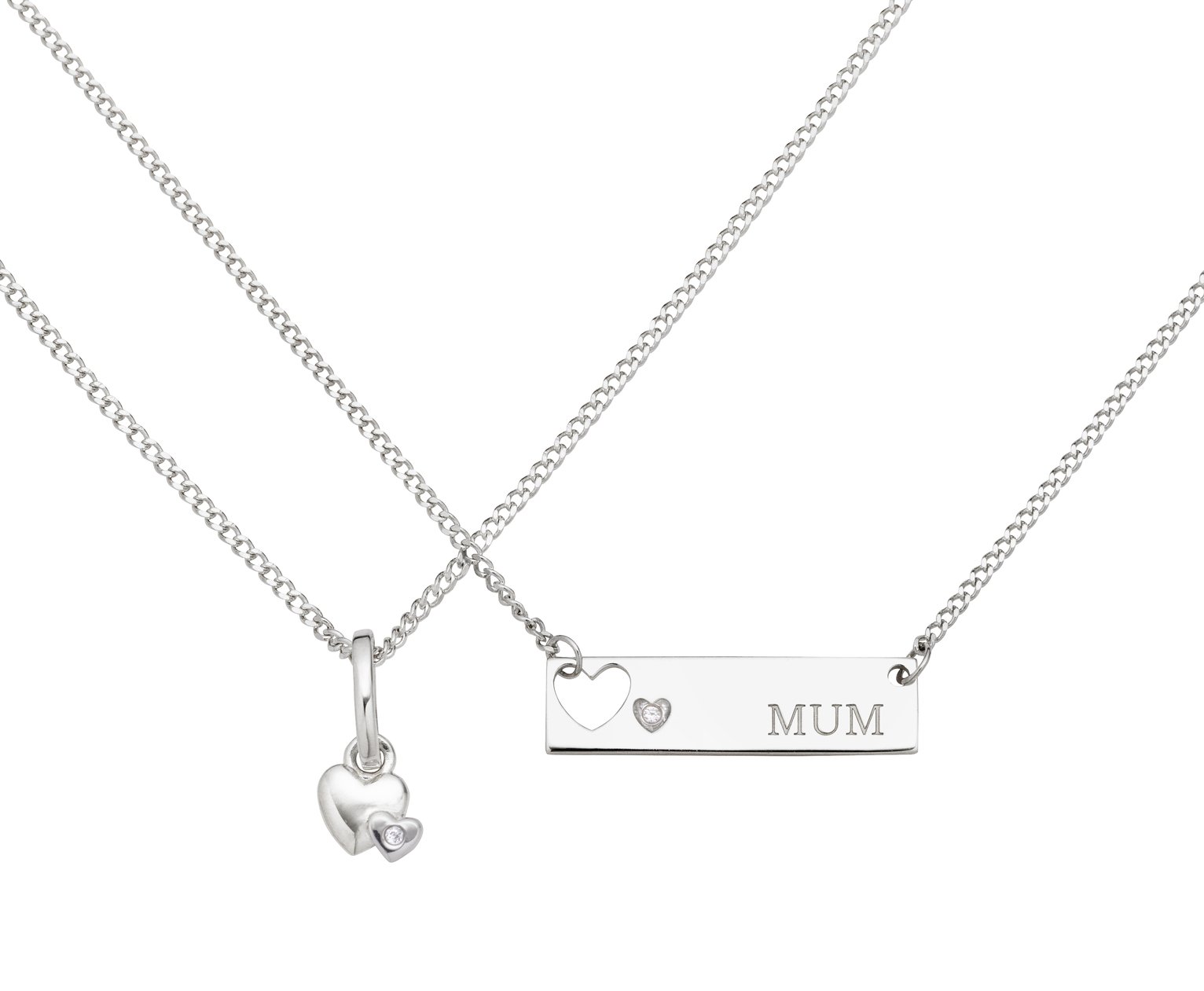 mum and daughter necklace argos