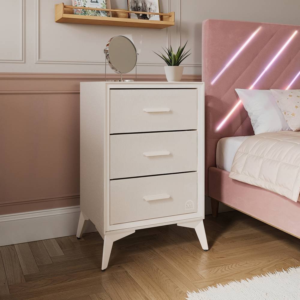 XR Living Florence 3 Drawer Storage Chest - Natural