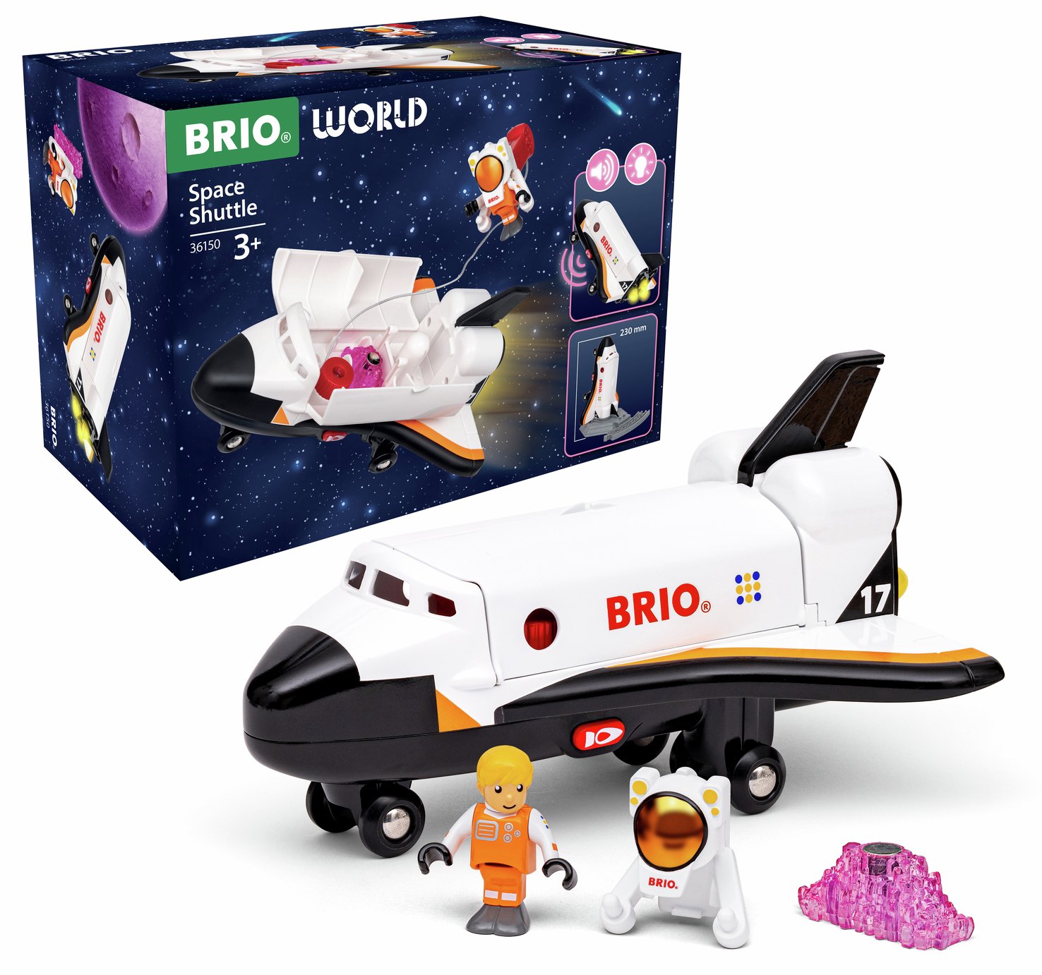 Brio World Space Shuttle Kids Vehicle Playset