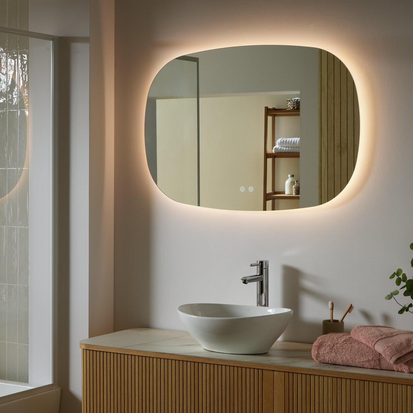 Argos Home Harley Oblong LED Bathroom Mirror - 60x90cm