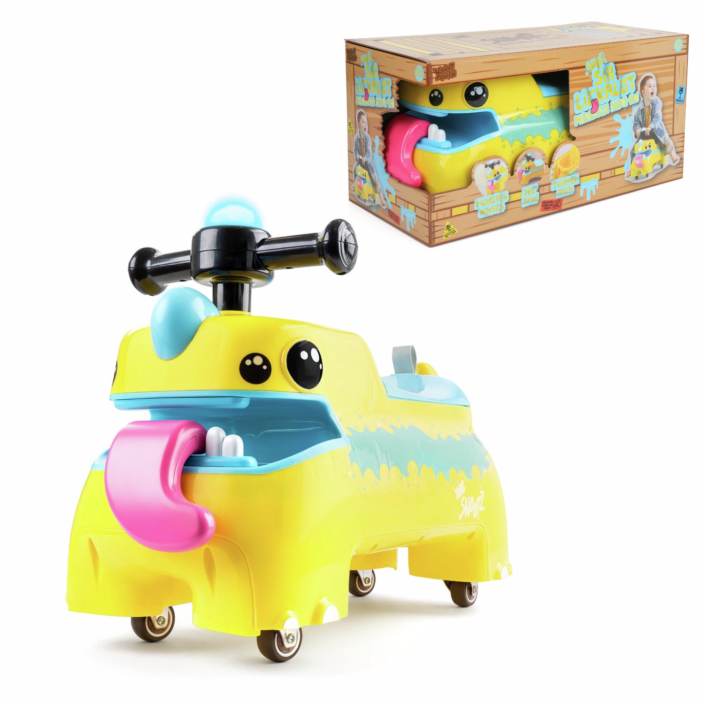 Xootz Snootz Sir Lickalot Ride-On - Yellow