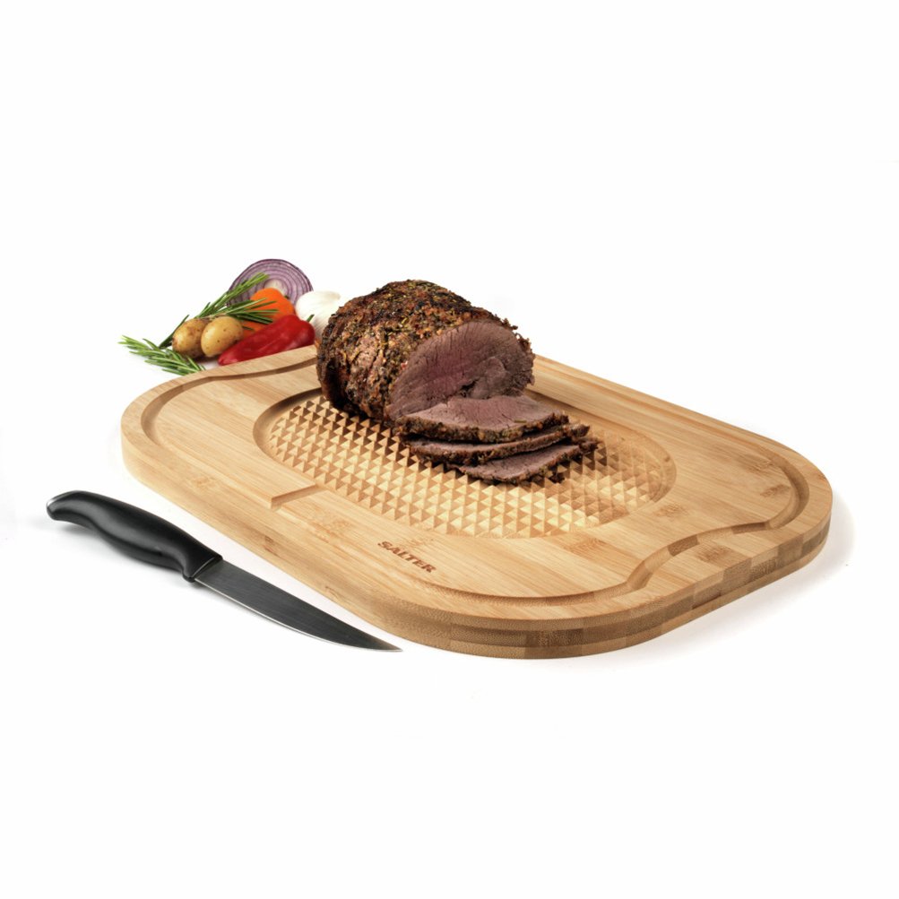 Salter Bamboo Carving Board - Natural