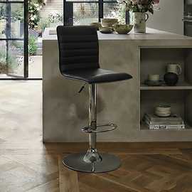 Dorel Colby Faux Leather Bar Stool - Black