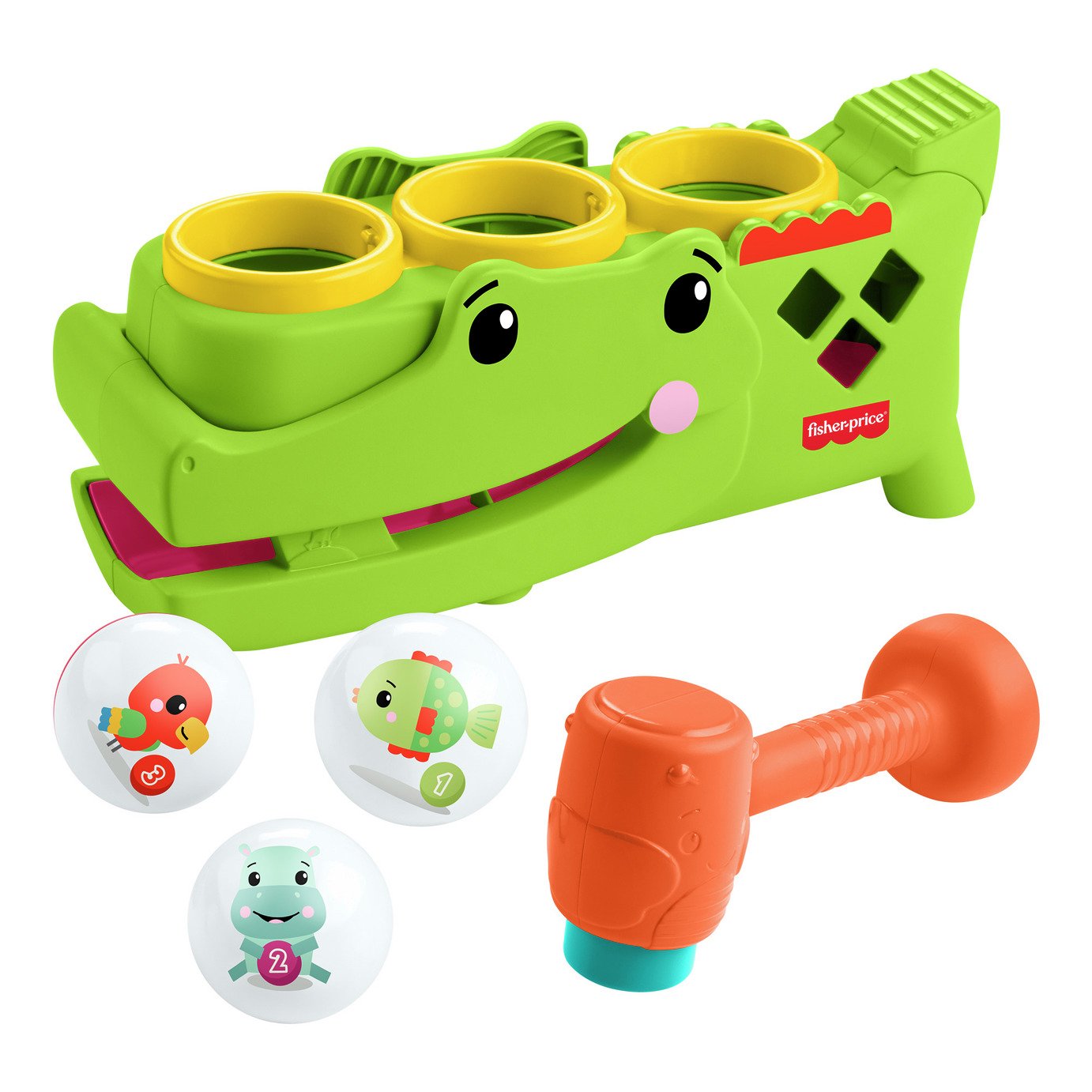 Fisher-Price Sit & Tap Rolligator, Pounding Activity Toy for Baby Crawling Play
