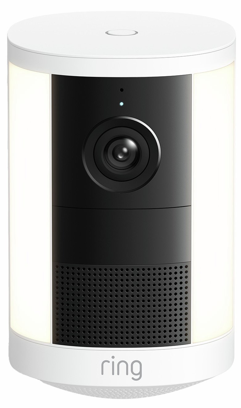 Ring Spotlight Cam (2nd Gen) Battery Retinal 2K Smart Security Camera - White