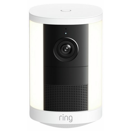 Ring Spotlight Cam (2nd Gen) Battery Retinal 2K Smart Security Camera - White