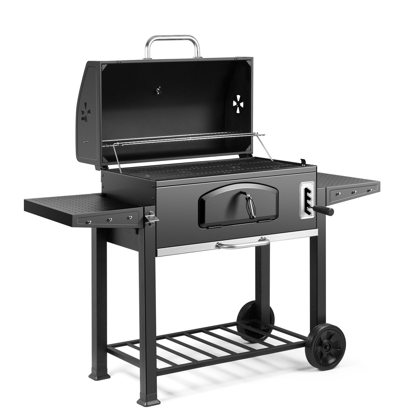 VonHaus Charcoal BBQ with Smoker