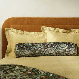 Habitat x Morris & Co. Artichoke Bolster Cushion Green - 80x20cm