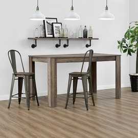 Dorel Luxor Pair of Metal Bar Stool - Copper