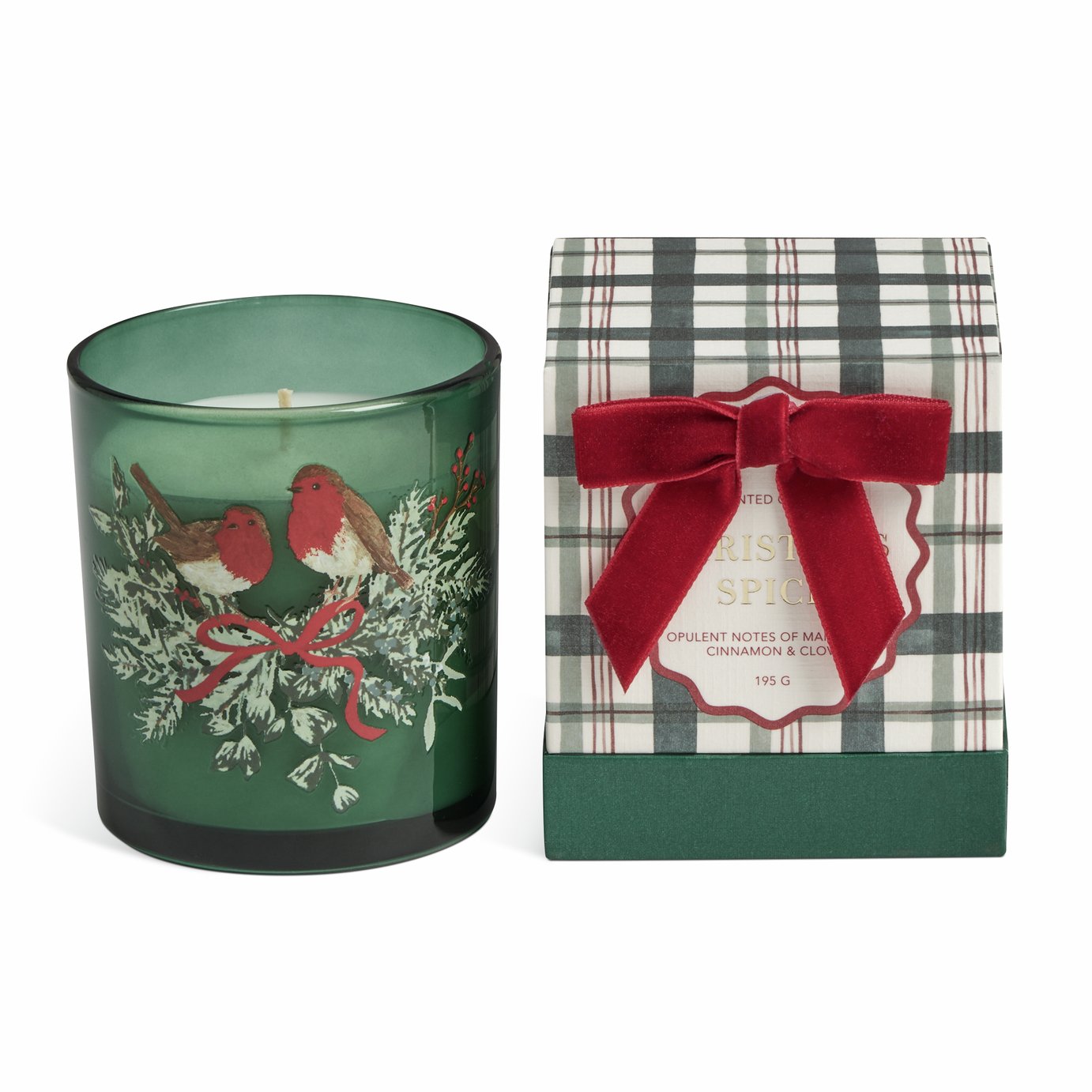 Argos Home Medium Boxed Candle - Christmas Spice