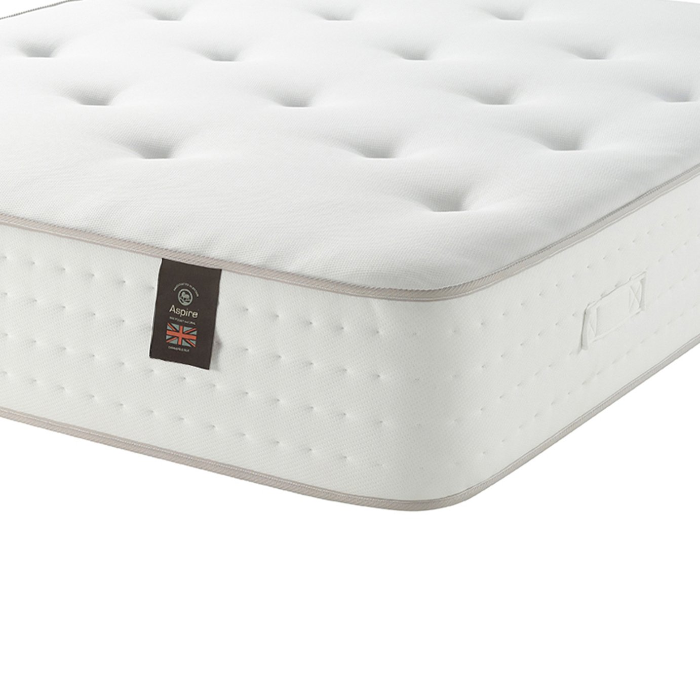 Aspire Dual Sided Cashmere & Cotton 1000 Pocket Sprung Mattress