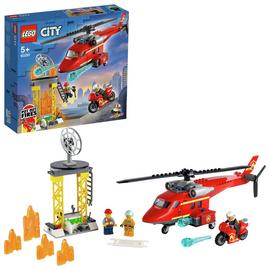 LEGO City Fire Rescue Helicopter and Motorbike Toy 60281 