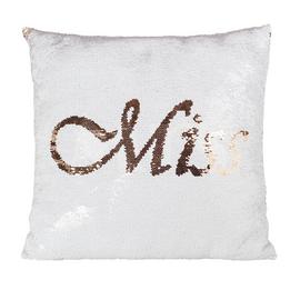 Miss to Mrs Sequin Cushion
