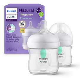 Philips Avent Natural Response 125ml Baby Bottle - Pack of 2