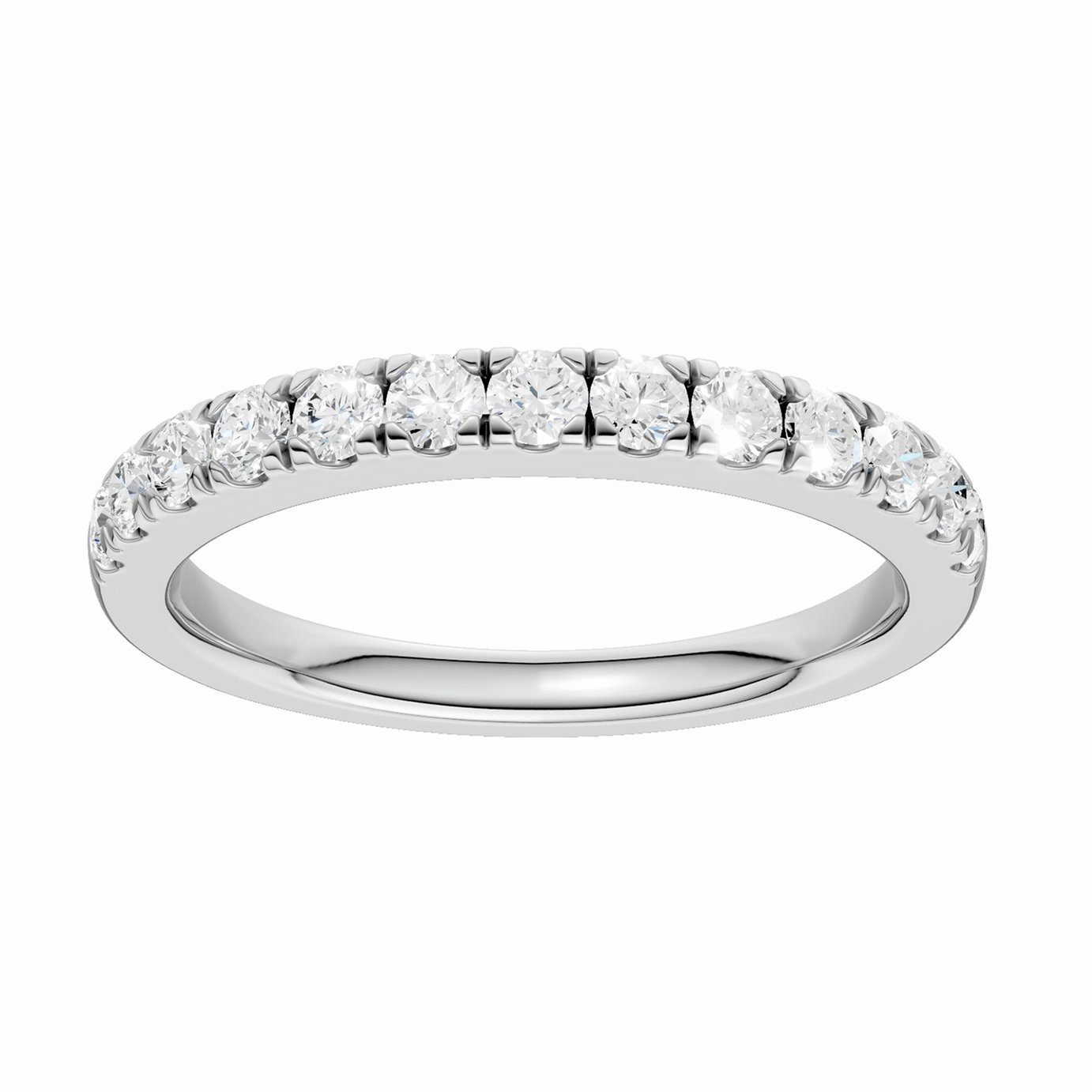 Pure Brilliance 9ct White Gold 0.50ct Laboratory grown Diamond Eternity Ring - L