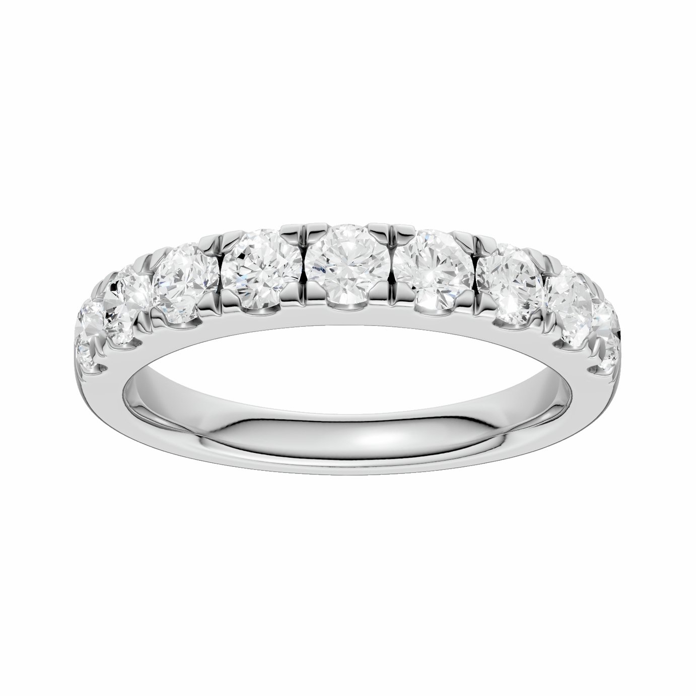 Pure Brilliance 9ct White Gold 1.00ct Diamond Eternity Ring - N