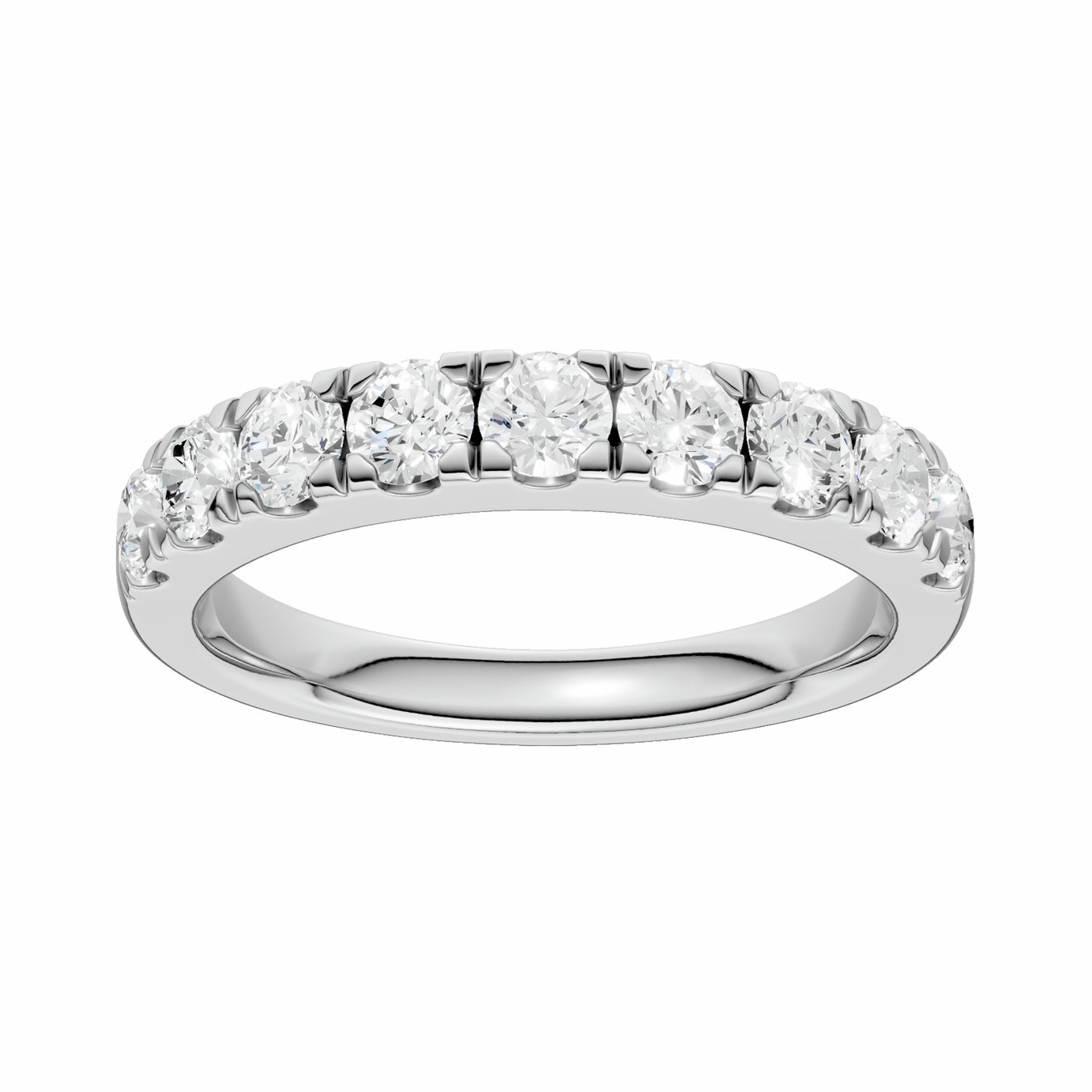 Pure Brilliance 9ct White Gold 1.00ct Diamond Eternity Ring - P