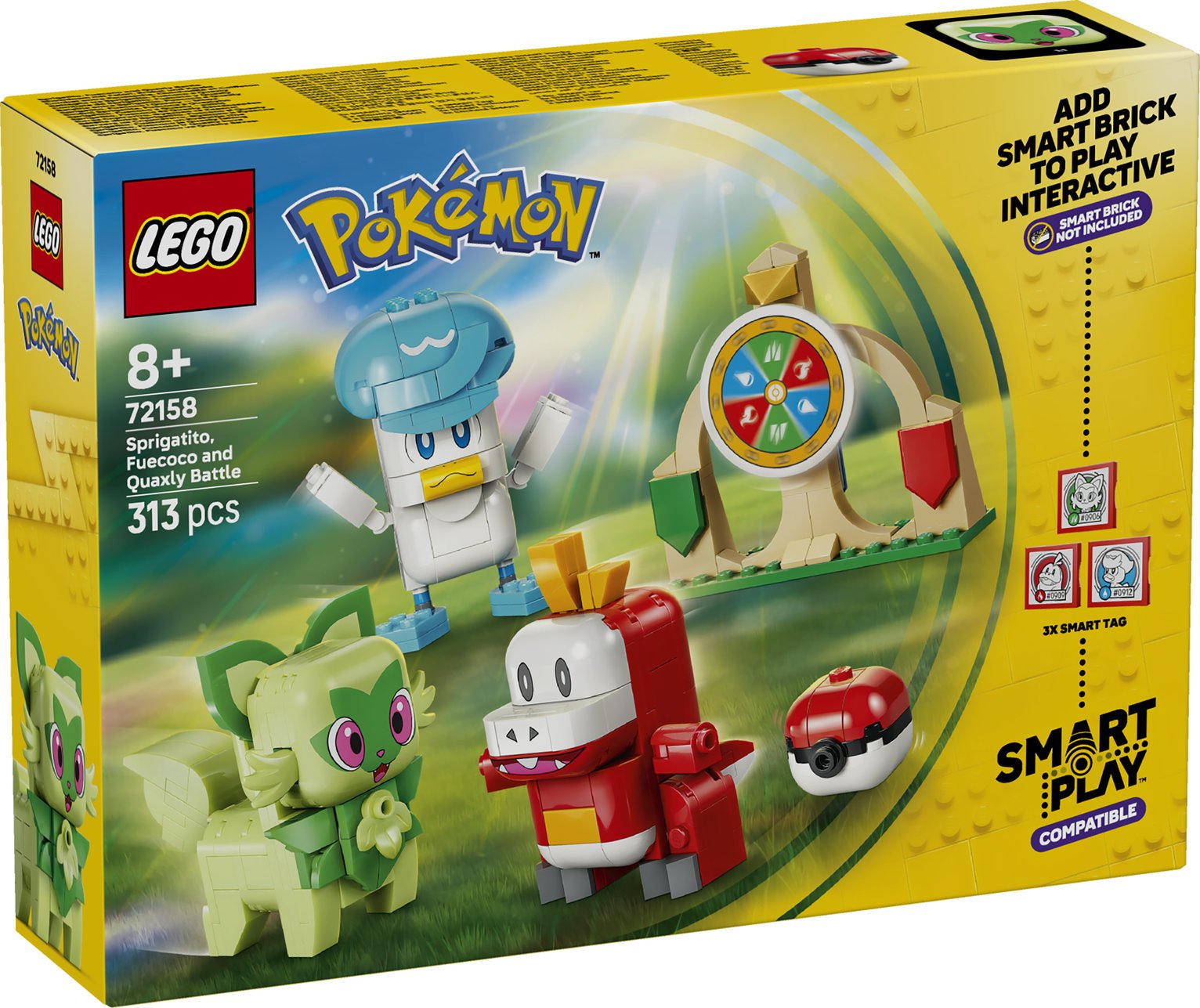 LEGO Pokémon SMART Play: Sprigatito, Fuecoco and Quaxly Battle 72158 PREORDER