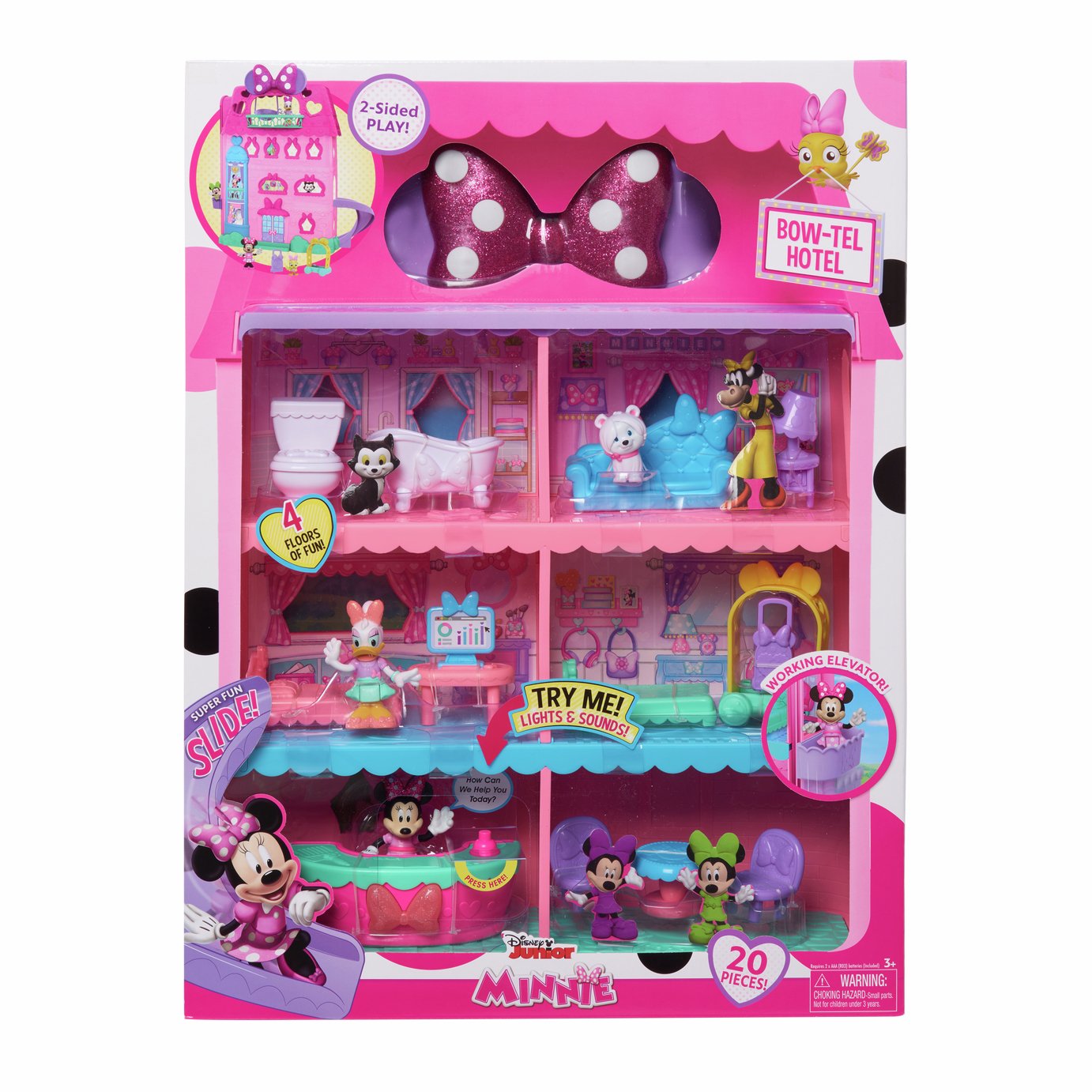 Disney Junior Minnie Mouse Bow-Tel Hotel Playset