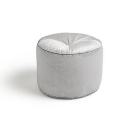 Argos Home Pouffe with Contrast Piping - Grey