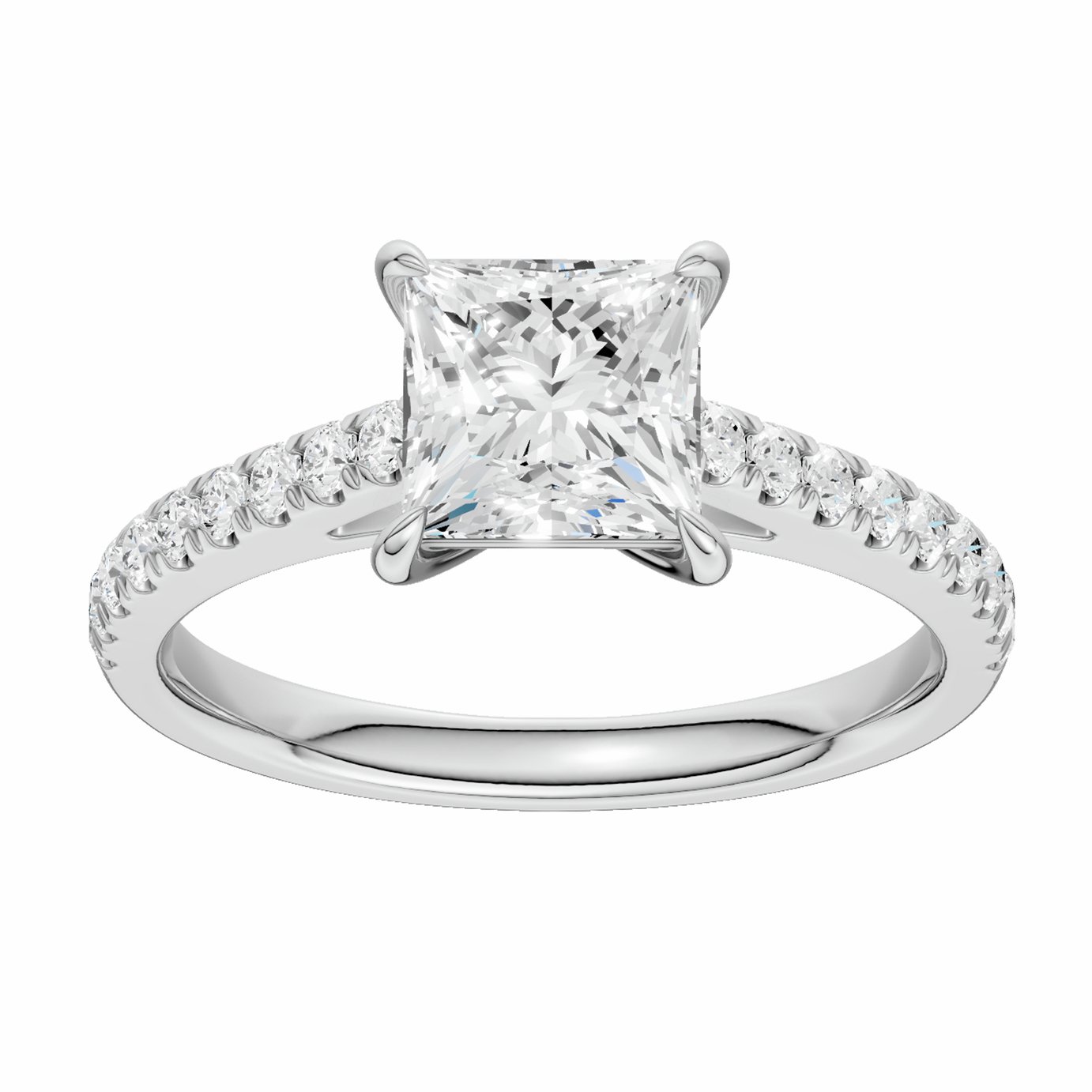 Pure Brilliance 9ct White Gold 1.75ct Diamond Solitaire Ring