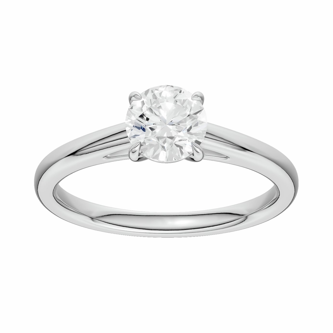Pure Brilliance 9ct White Gold 1.25ct Laboratory grown Diamond Sol  Ring - L