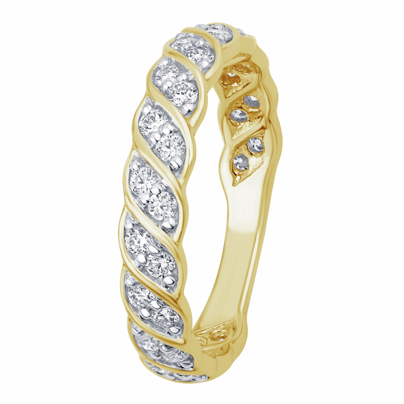 Pure Brilliance 9ct YG 0.50ct Laboratory grown Diamond Ring - O