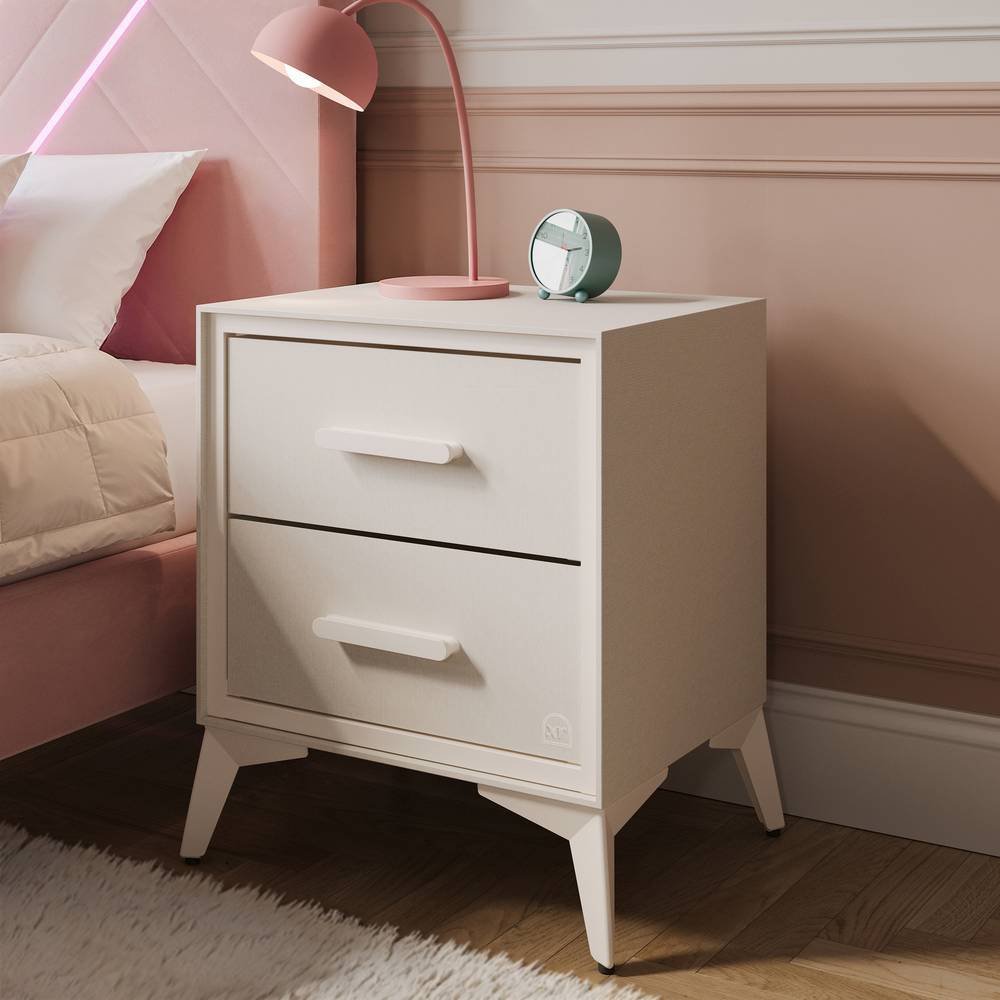 XR Living Florence 2 Drawer Bedside Table - Natural