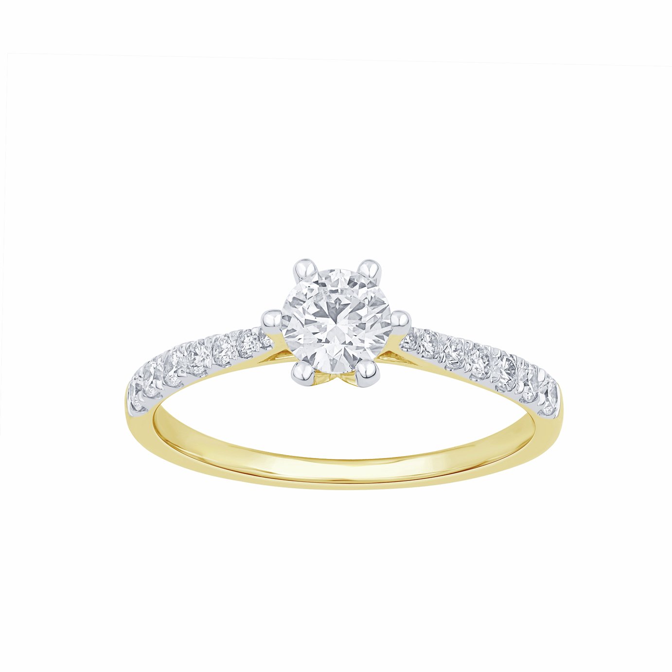 Pure Brilliance 9ct YG  0.70ct Laboratory grown Diamond Sol  Ring