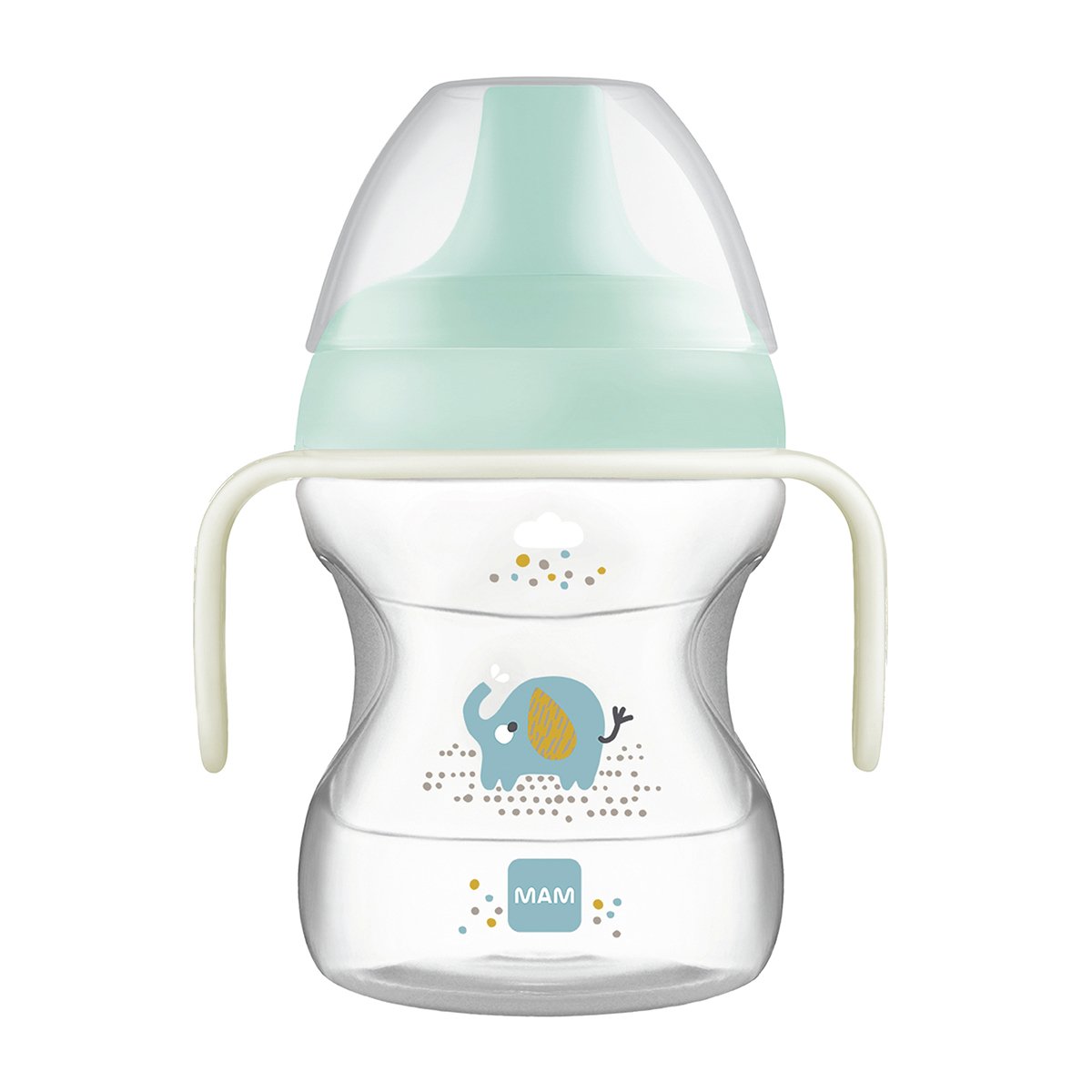 MAM 190ml Learn To Drink Cup with Bottle Handles - Blue