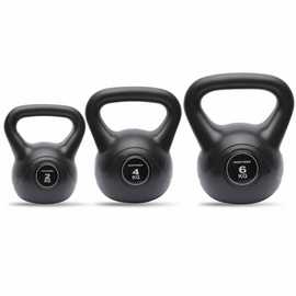 Northern Vinyl Black Kettlebells Set - 2-6kg