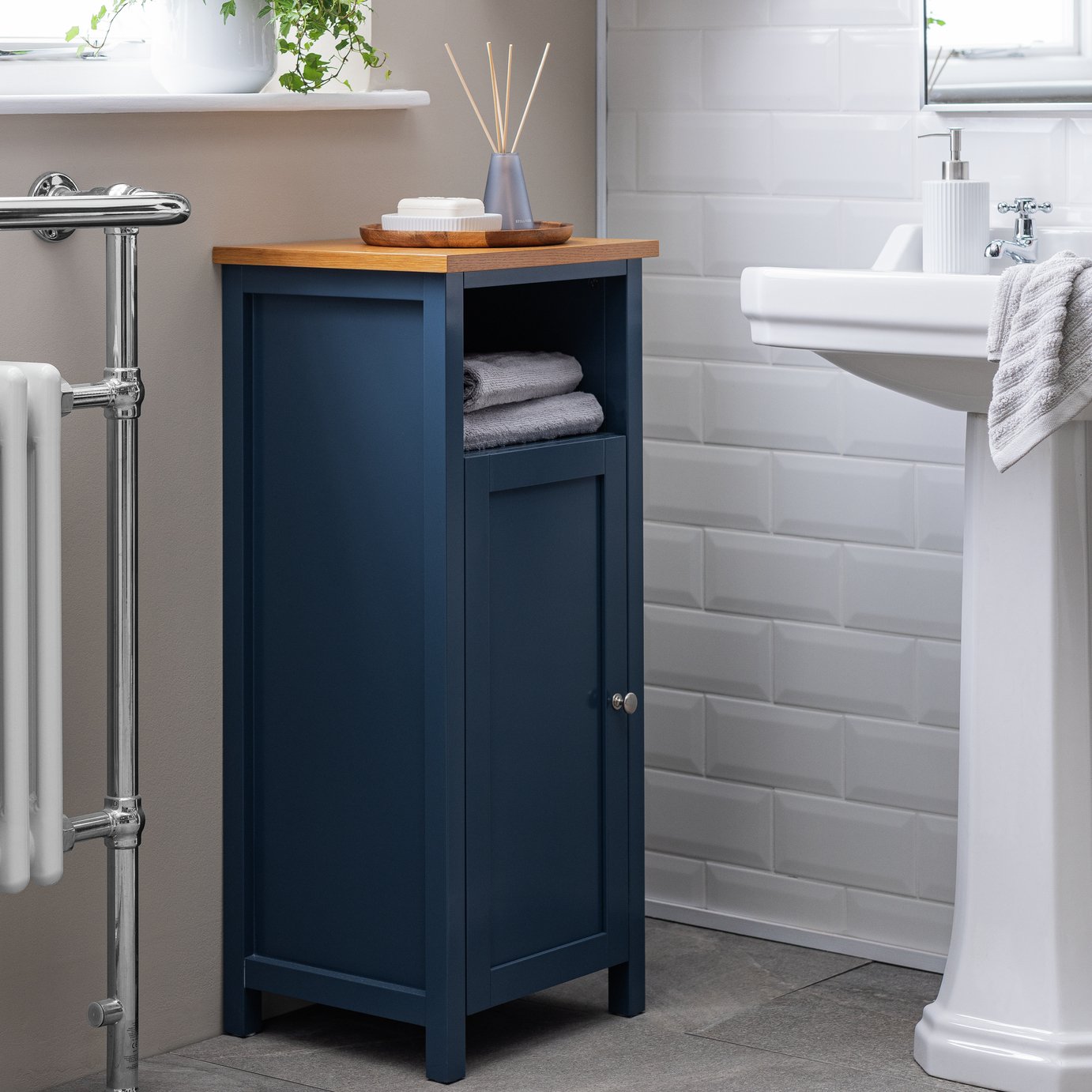 Argos Home Livingston Single Unit - Blue