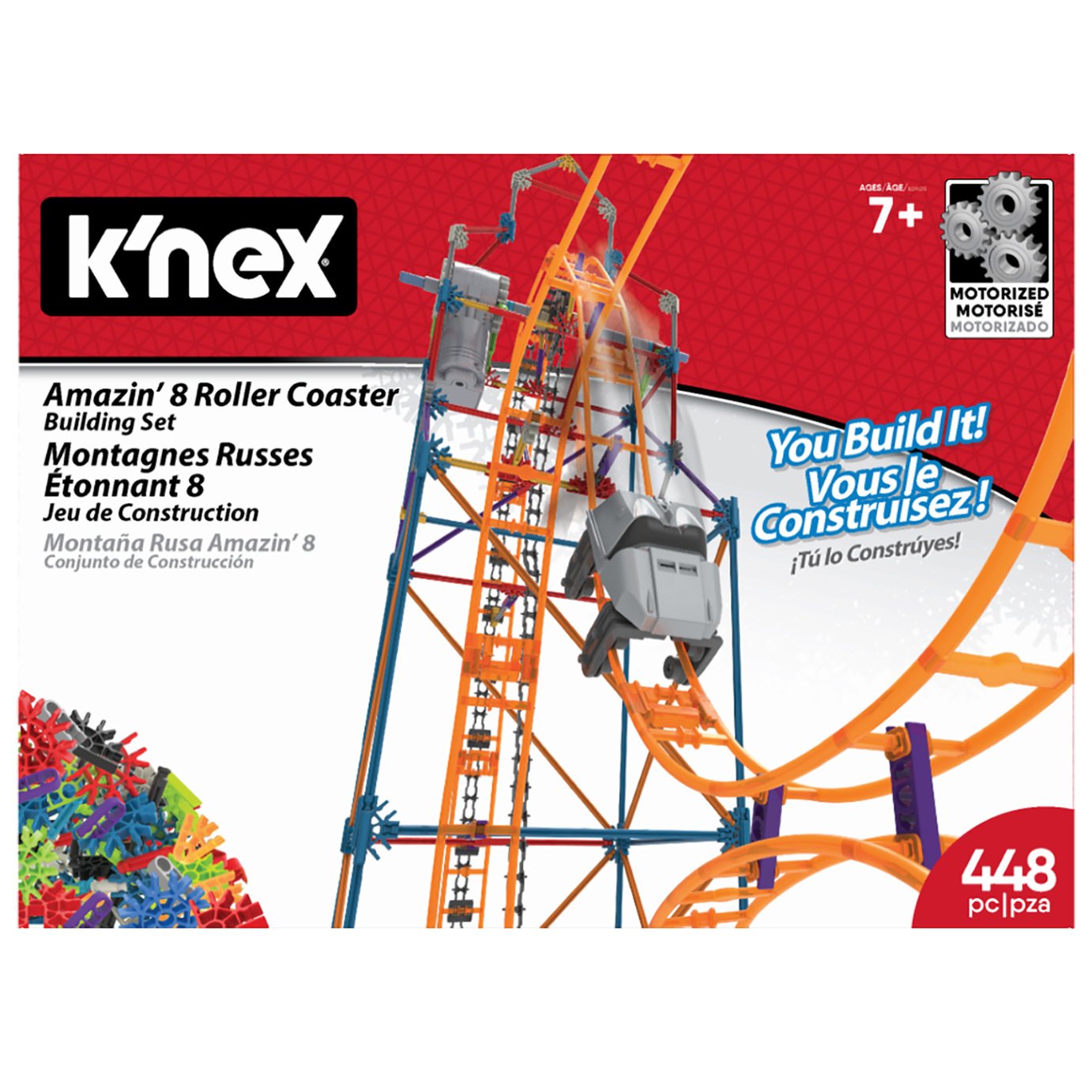 K'nex Amazin 8 Roller Coaster Building Set