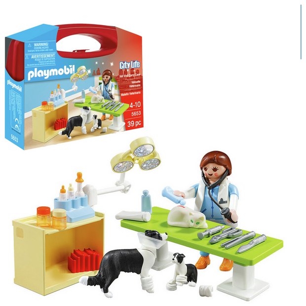 Playmobil vet visit carry case on sale