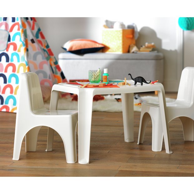 Buy Bica Kids Plastic Table White Kids tables and chairs Habitat