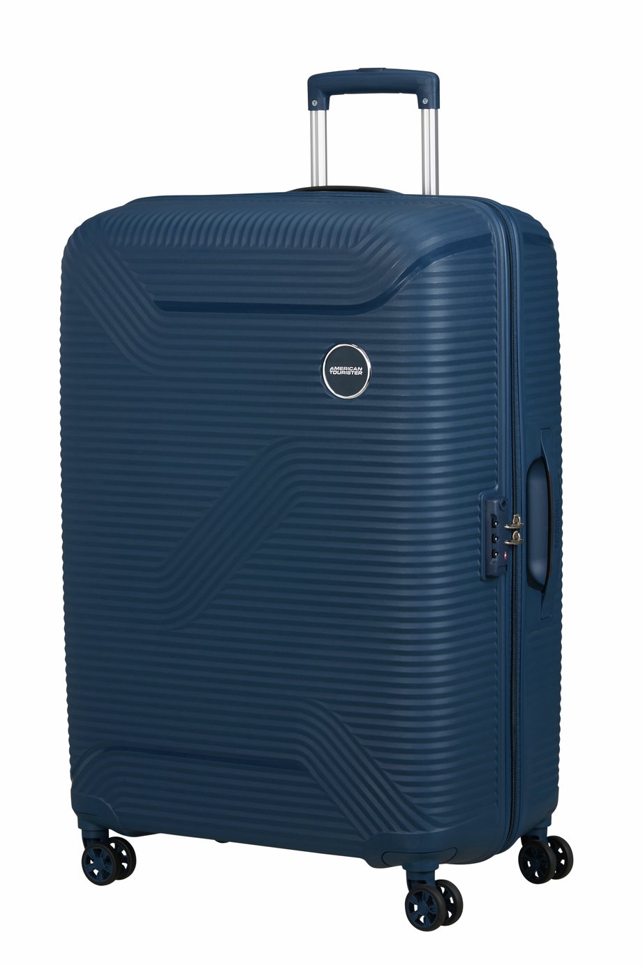 American Tourister Bonjoy 8 Wheel Hard Suitcase - Large, Blue Moon