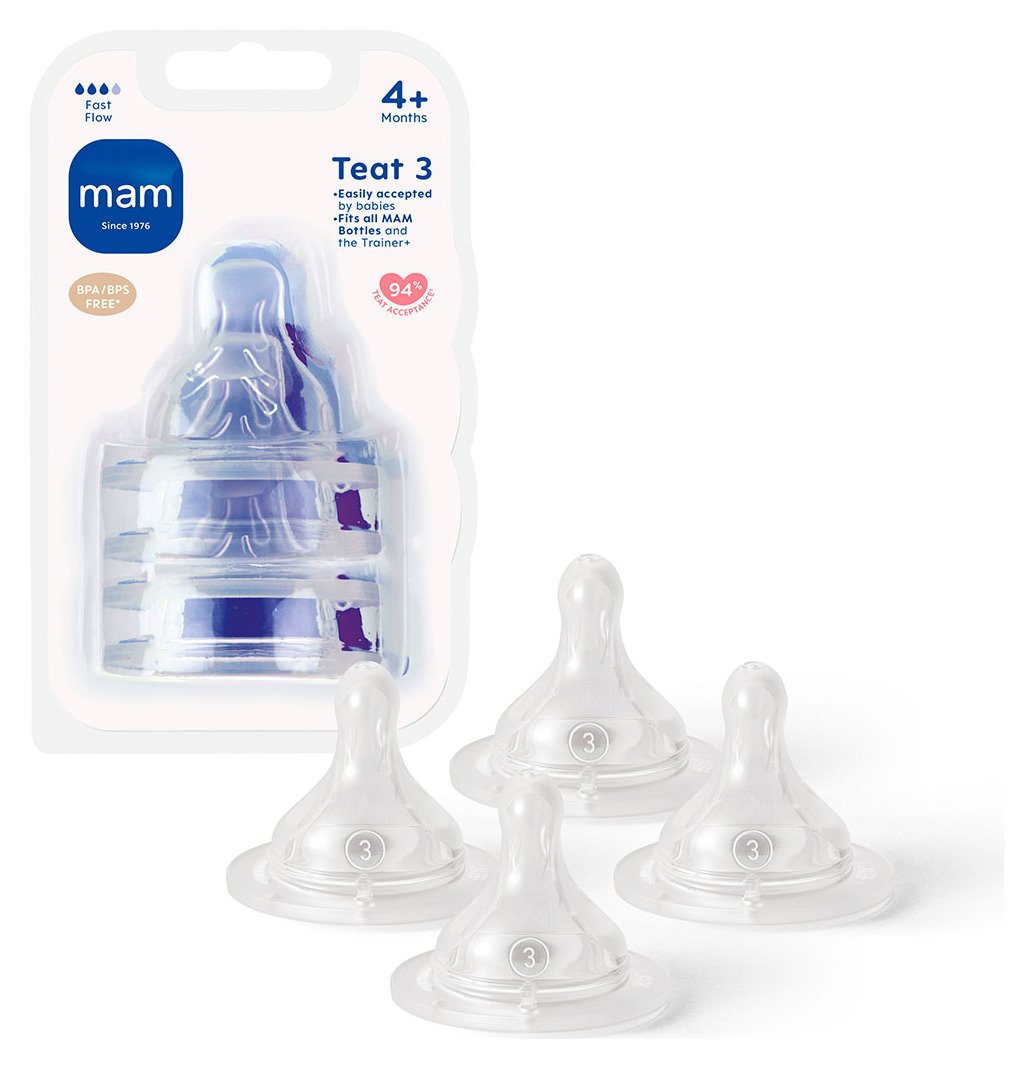 MAM Fast Flow Teats 4pack