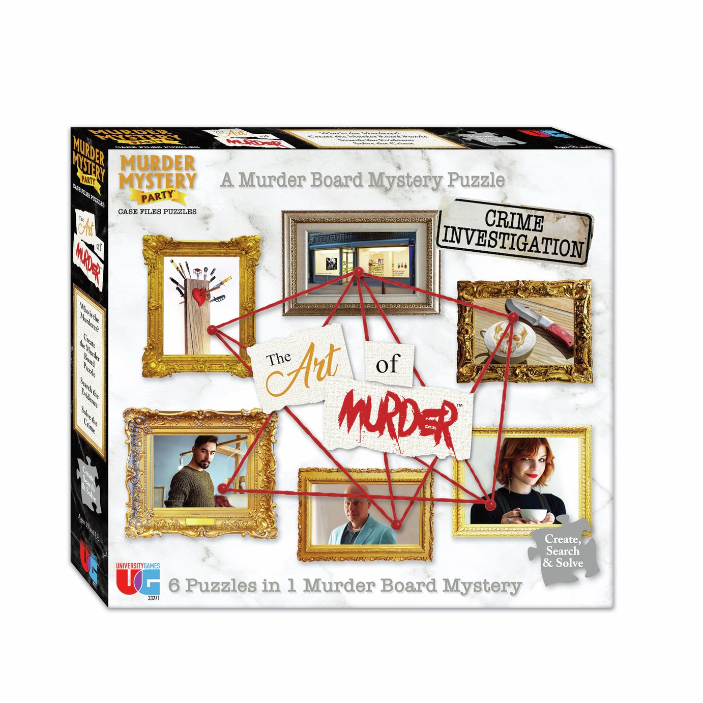 University Games Murder Mystery Case File 750 Pieces Puzzle