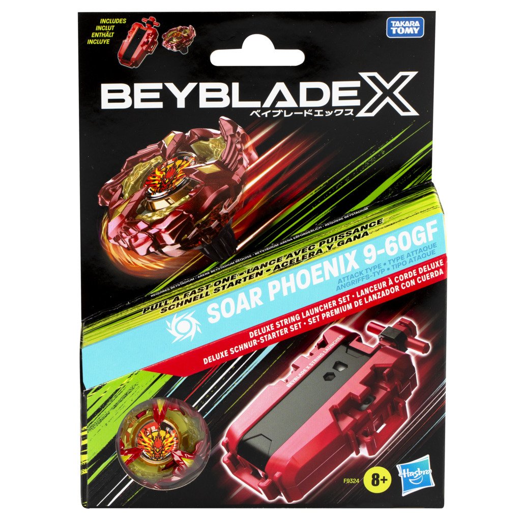 Beyblade X Soar Phoenix Deluxe String Launcher Set