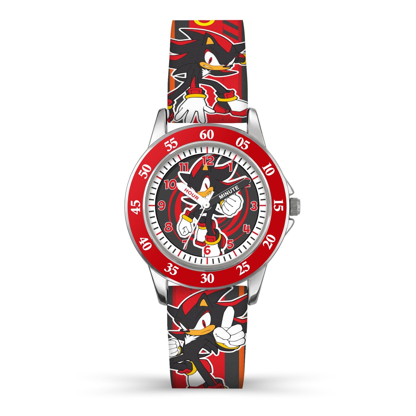 Sega Hedgehog Kids Time Teacher Silicone Strap Watch