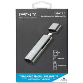 PNY 3 Port USB-C Card Reader & Adapter