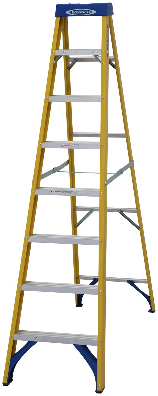Werner 8 Tread Fibreglass Step Ladder