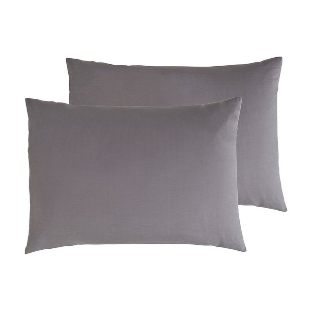 Black pillow hot sale cases argos