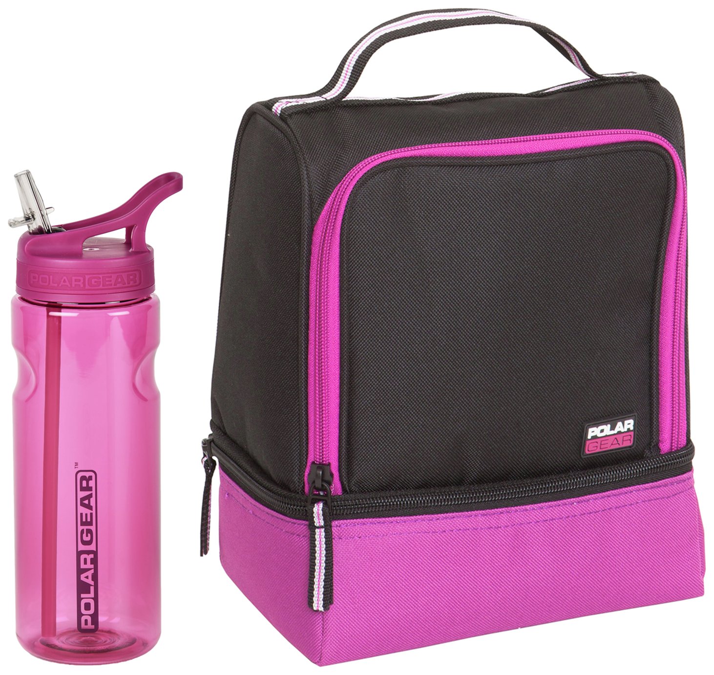lunch bag and bottle